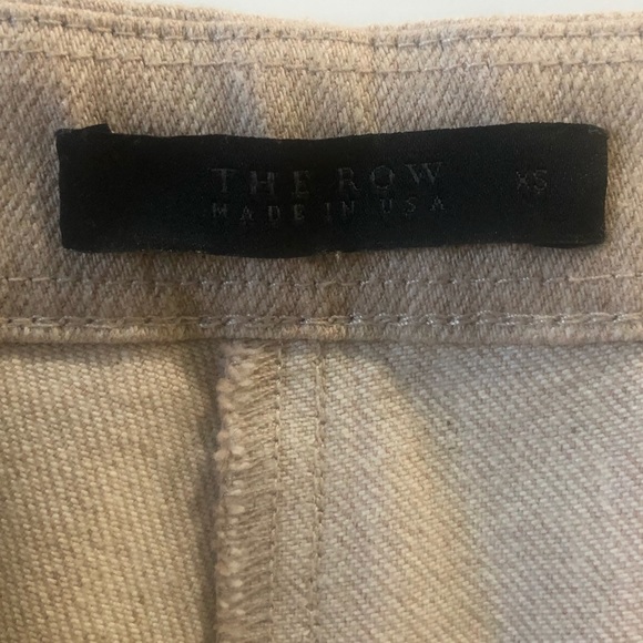 The Row Beige Denim Slim Fit Avied Pants XS $595 - Picture 5 of 7